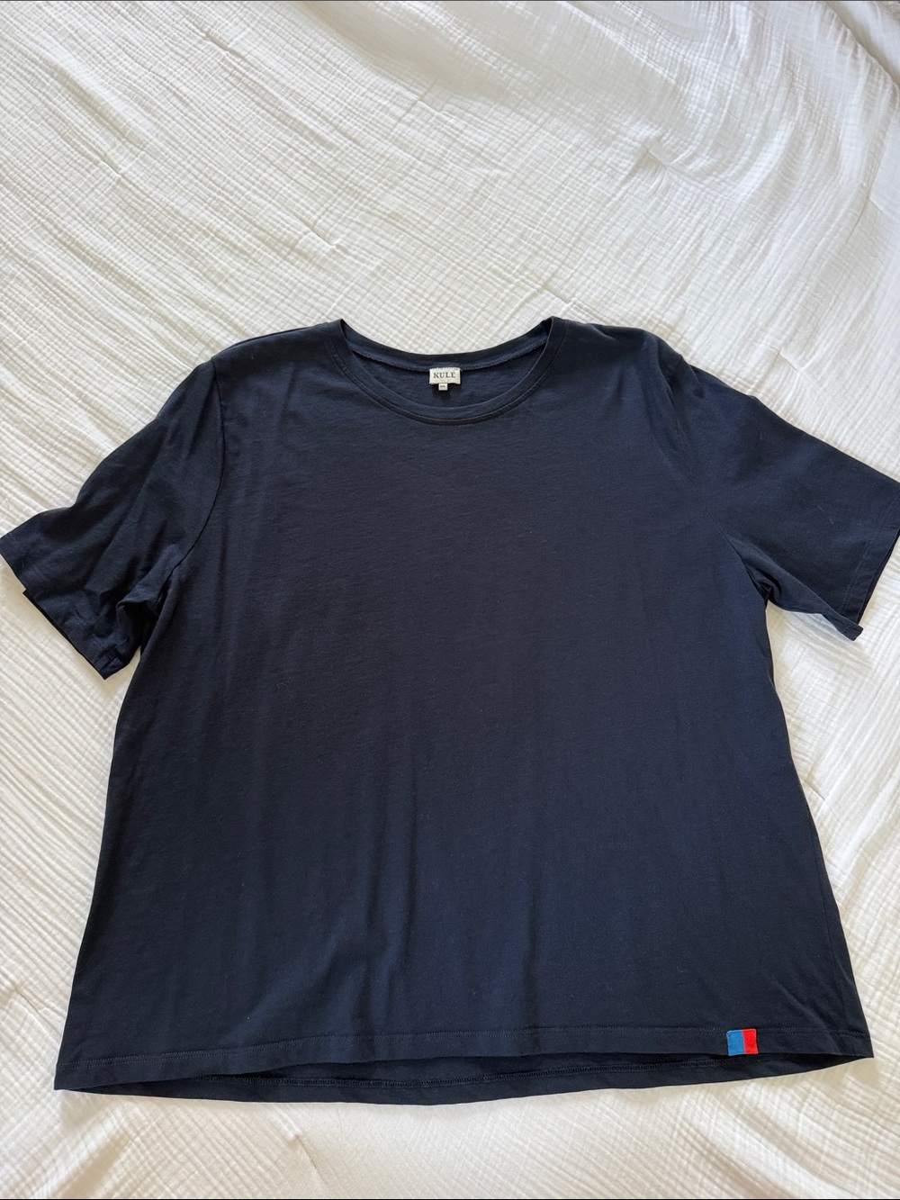 KULE Navy Short Sleeve Crewneck Tee
